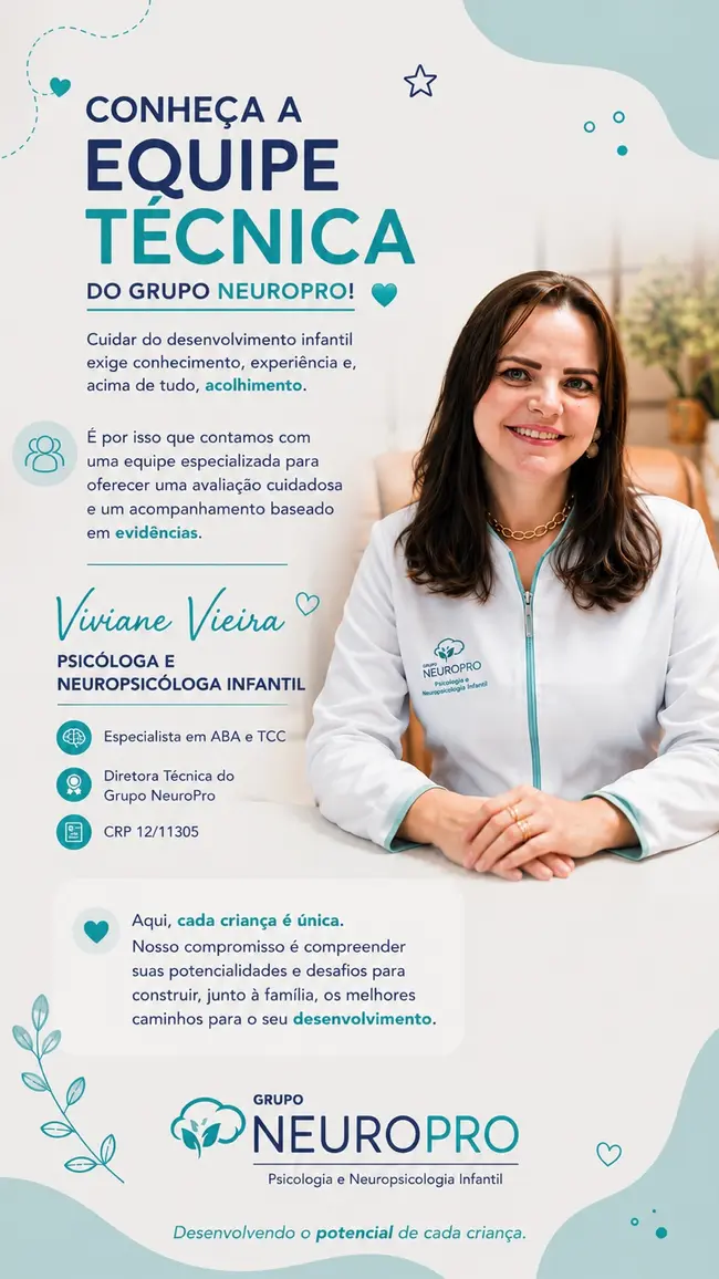 Viviane Vieira, psicóloga e neuropsicóloga infantil